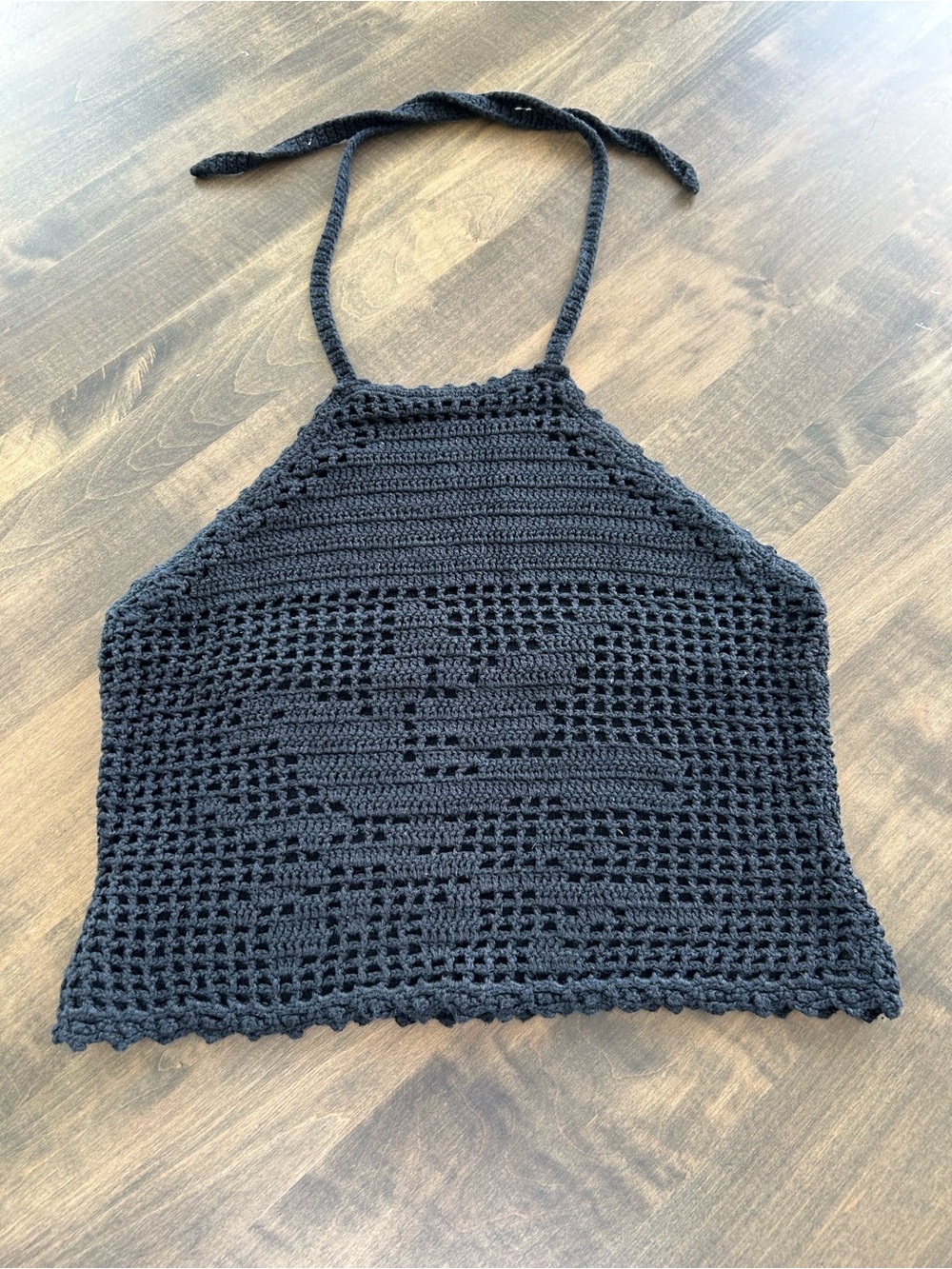 🖤DKNY Jeans Black Crochet Halter Top🖤